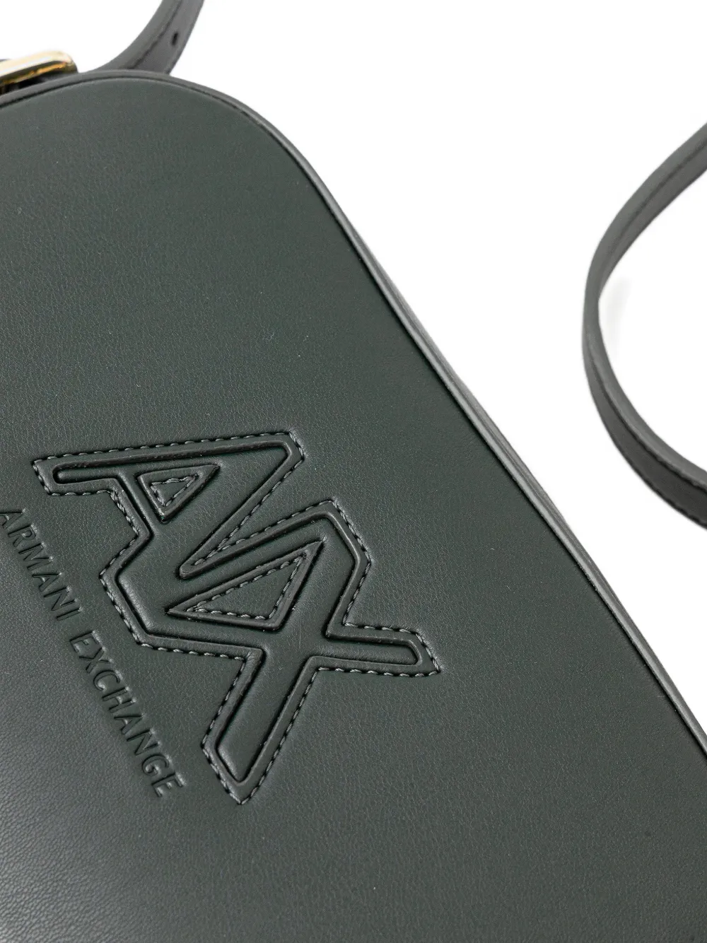 logo-embossed cross body bag