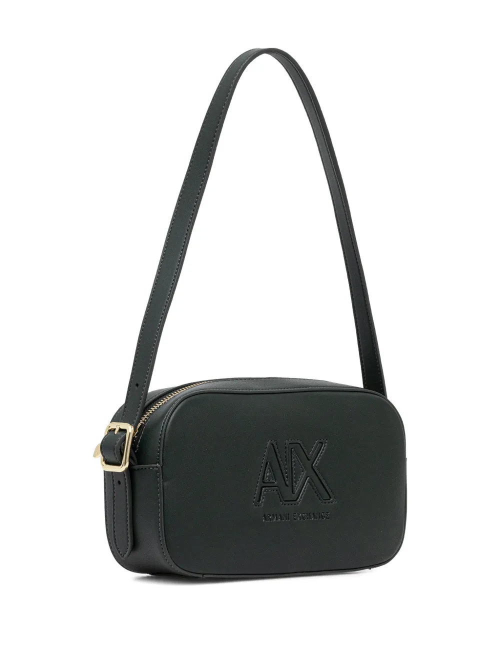 logo-embossed cross body bag