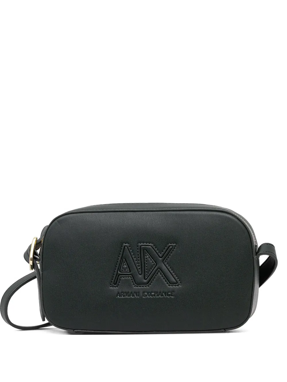 Armani Exchange logo-embossed cross body bag - Verde