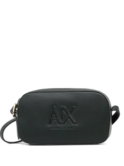 Armani Exchange bolsa crossbody con logo en relieve