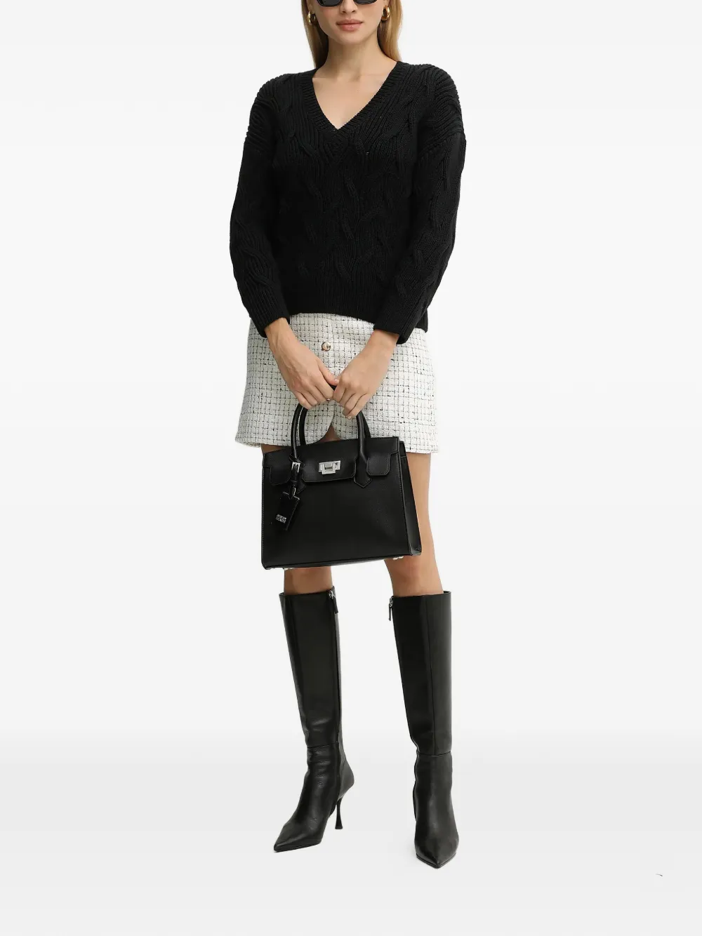  Armani Exchange V-neck Sweater - Black 