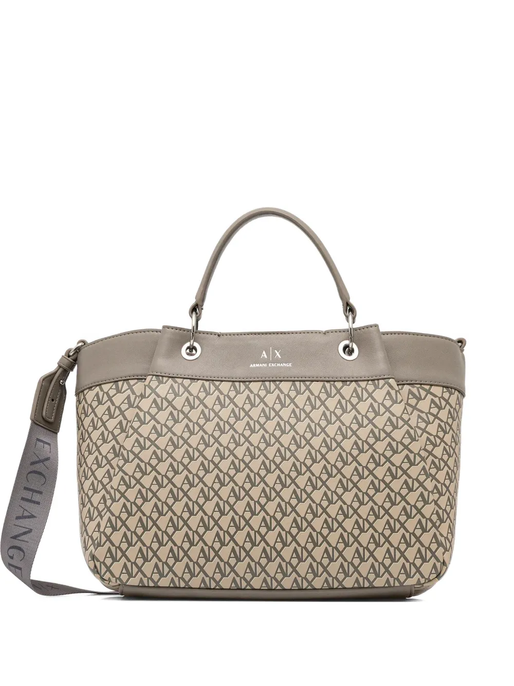 Armani Exchange allover-pattern tote bag - Toni neutri