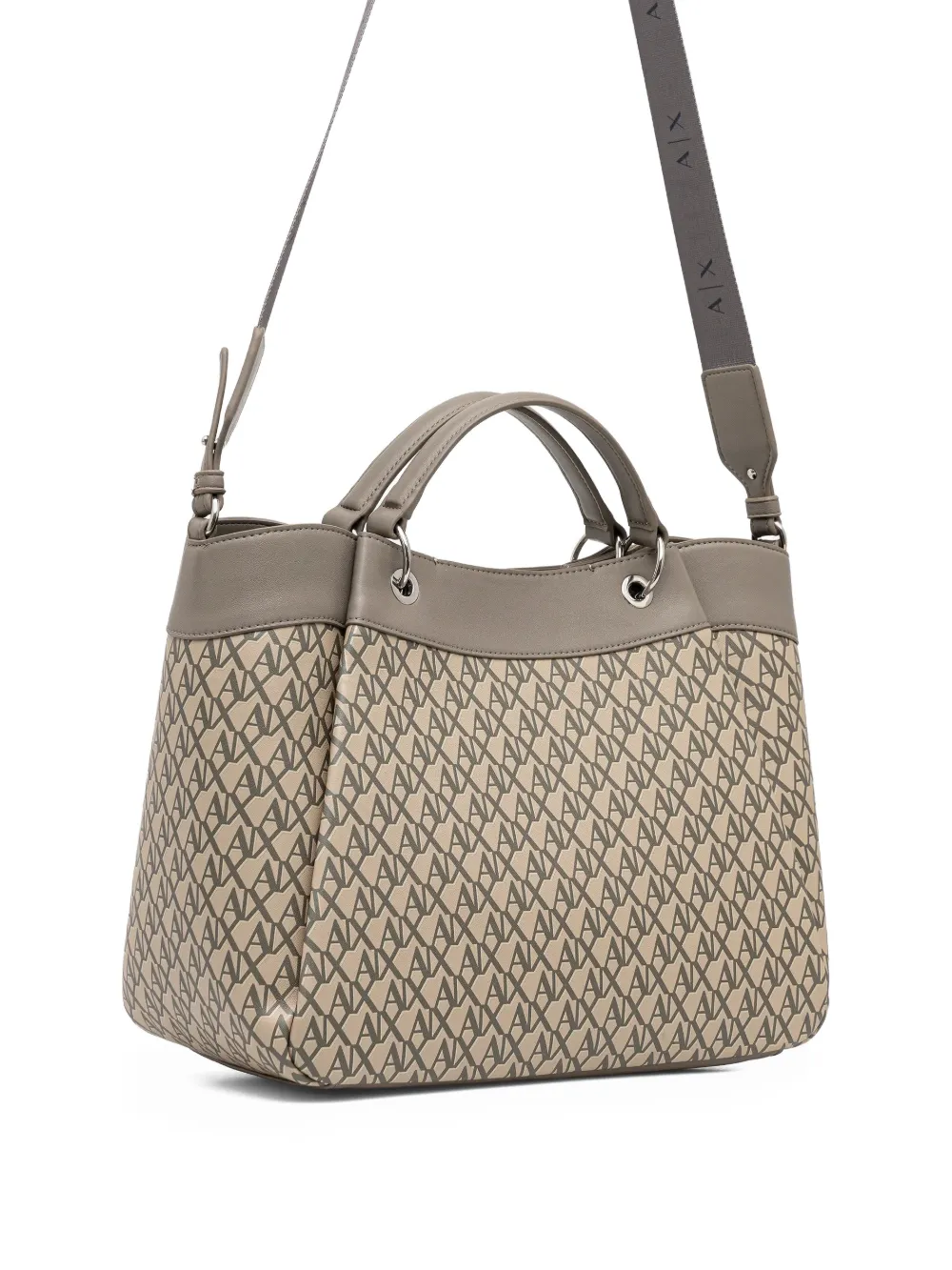  Armani Exchange Allover-pattern Tote Bag - Neutrals 