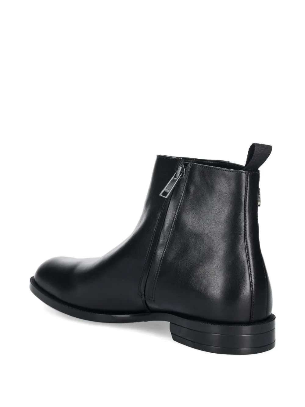 BOSS Enkellaarzen met rits Zwart