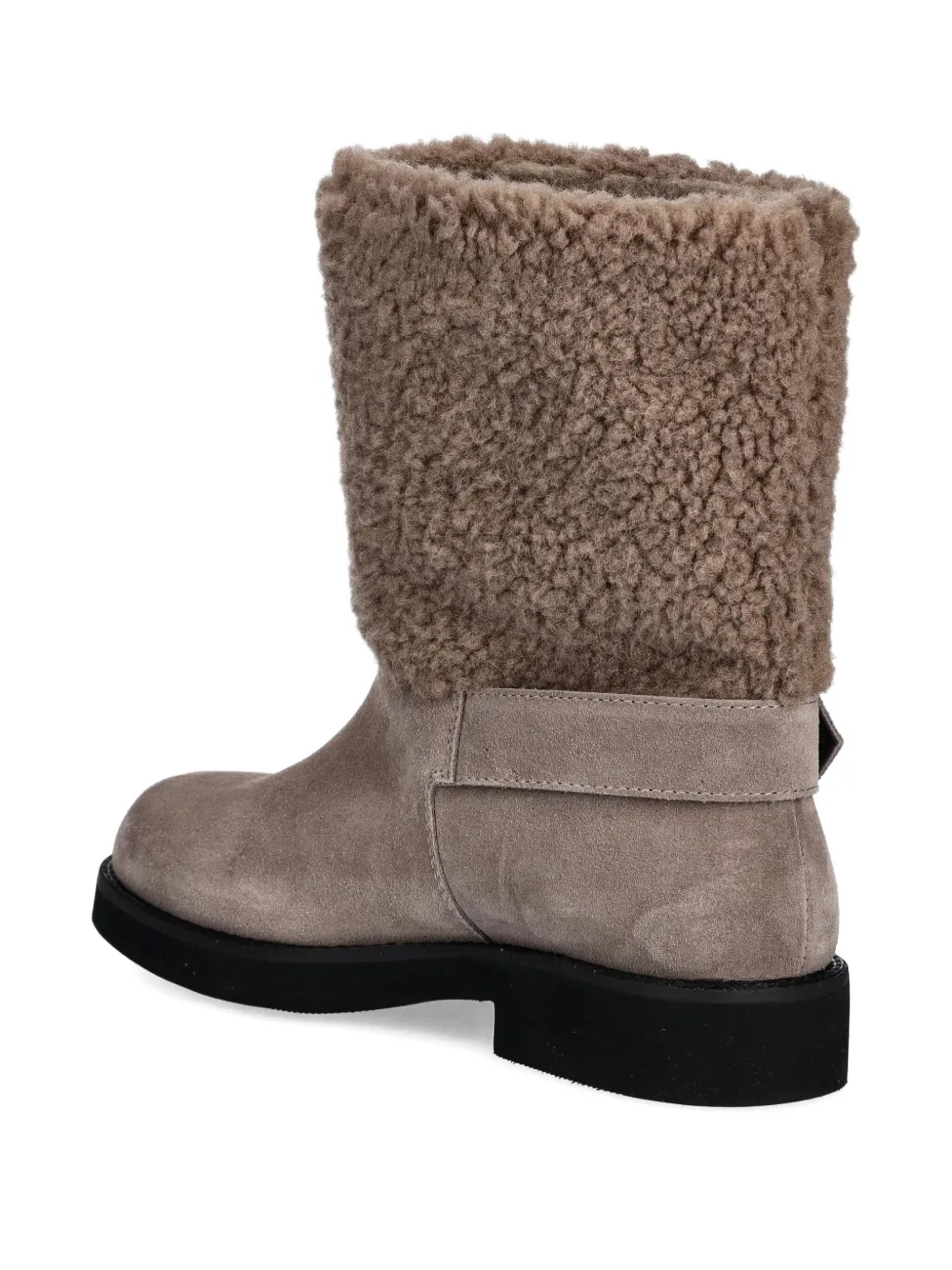 Hugo Boss Buckle-detailed Ankle Boots In Neutral