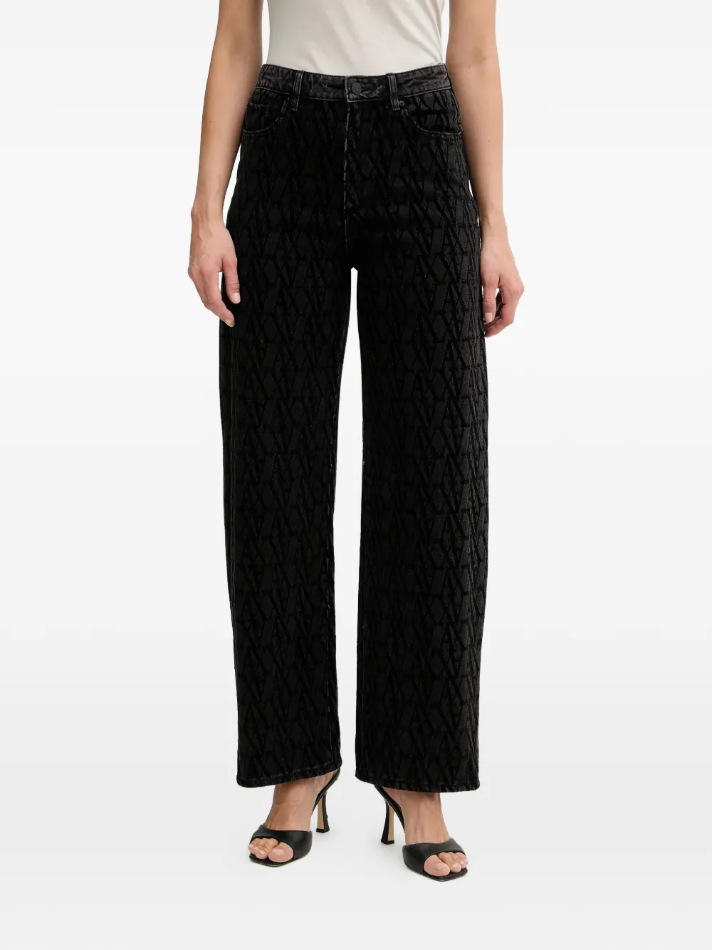 Armani Exchange patterned jeans - Nero