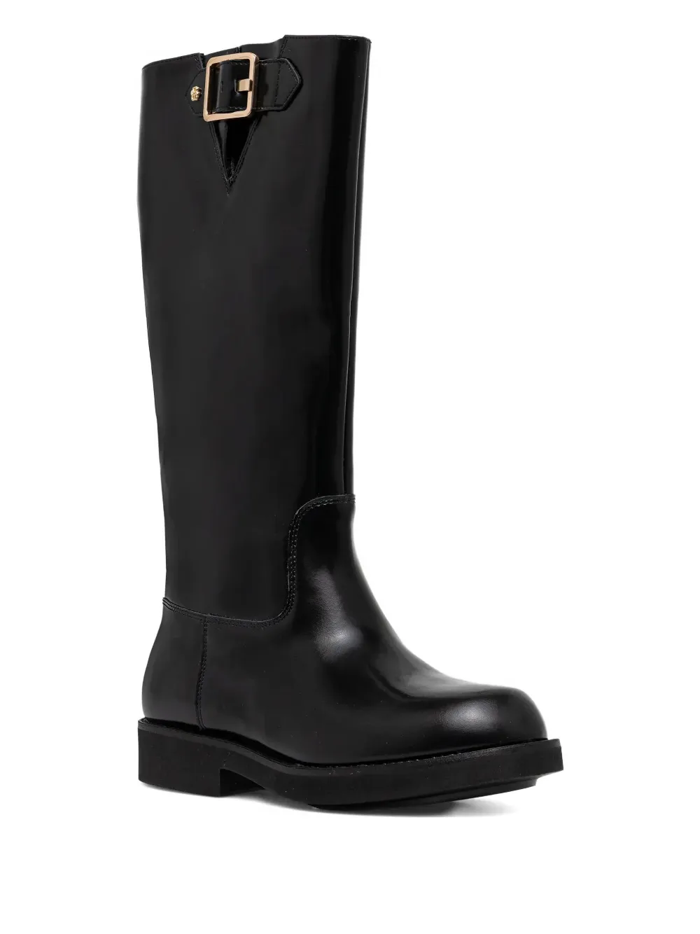 Hugo Boss Eleri Buckle-detail Boots In Black