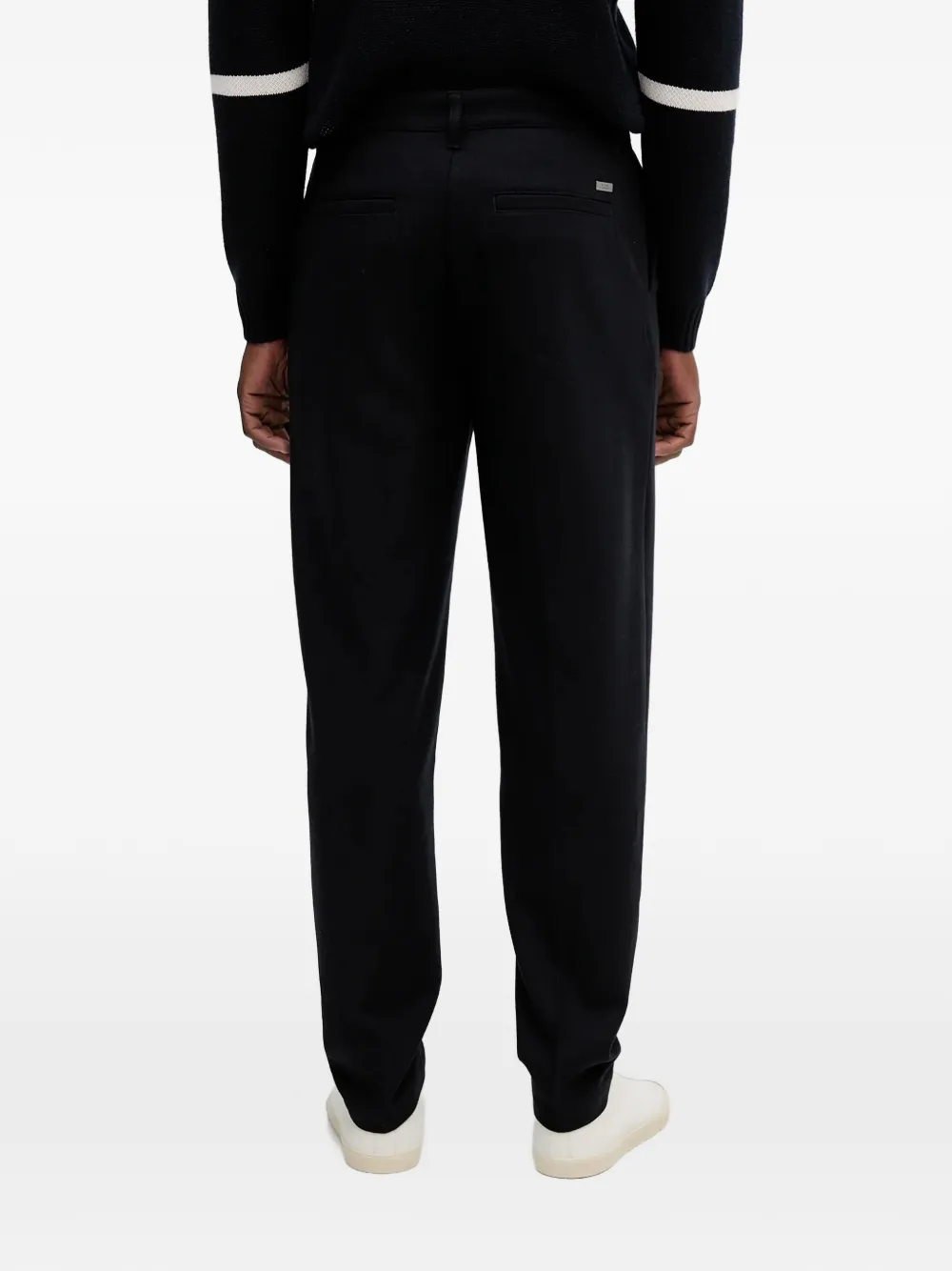  Armani Exchange Logo-plaque Trousers - Black 