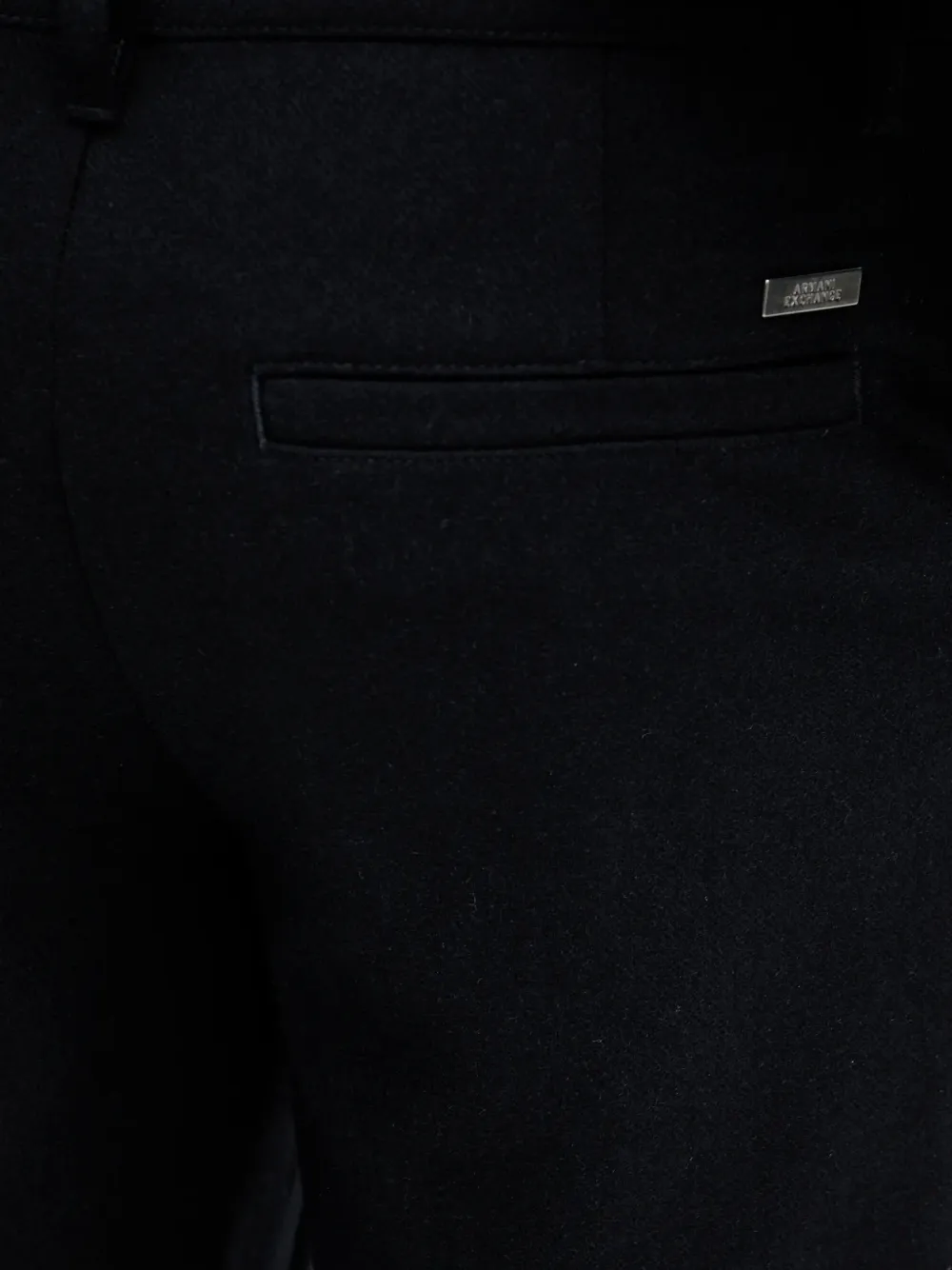 Armani Exchange Broek met logoplakkaat Zwart