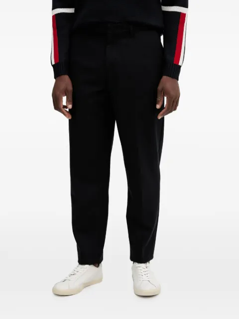 Armani Exchange logo-plaque trousers