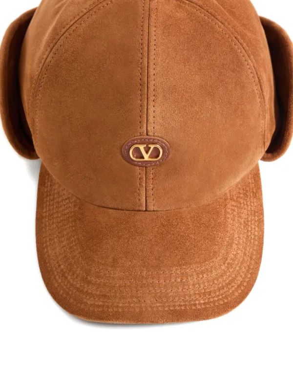 VALENTINO Vロゴ シグネチャーキャップ Valentino Garavani Vロゴ シグネチャー キャップ | ブラウン