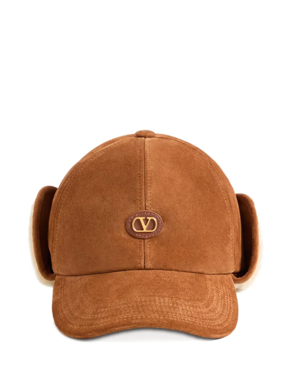 Valentino Garavani Vロゴ シグネチャー キャップ - ブラウン