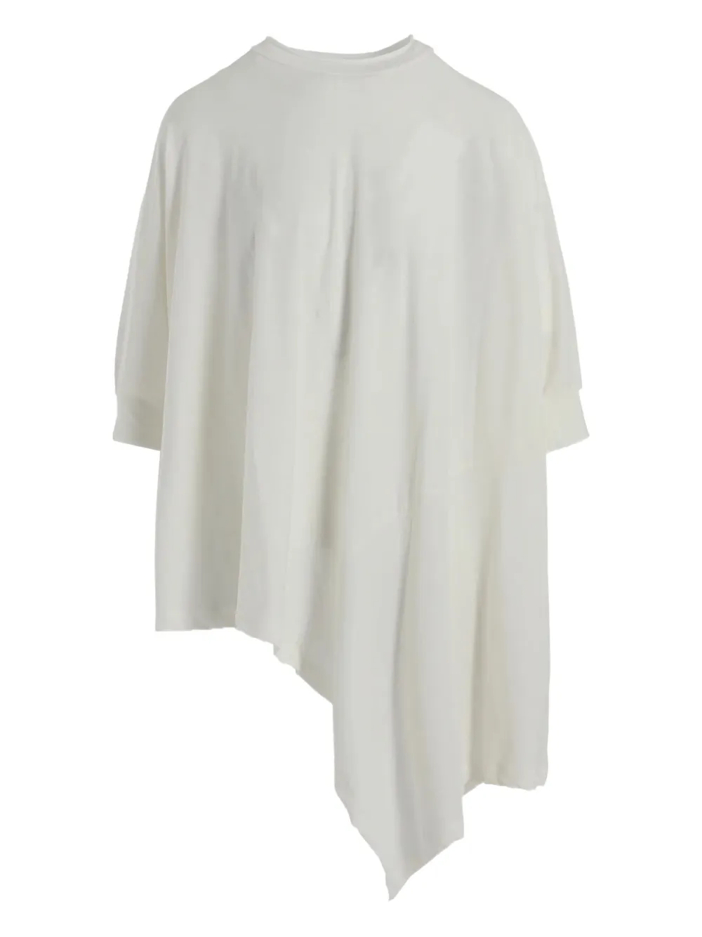 Y's アシンメトリー Tシャツ - ホワイト Y's アシンメトリー Tシャツ - ホワイト