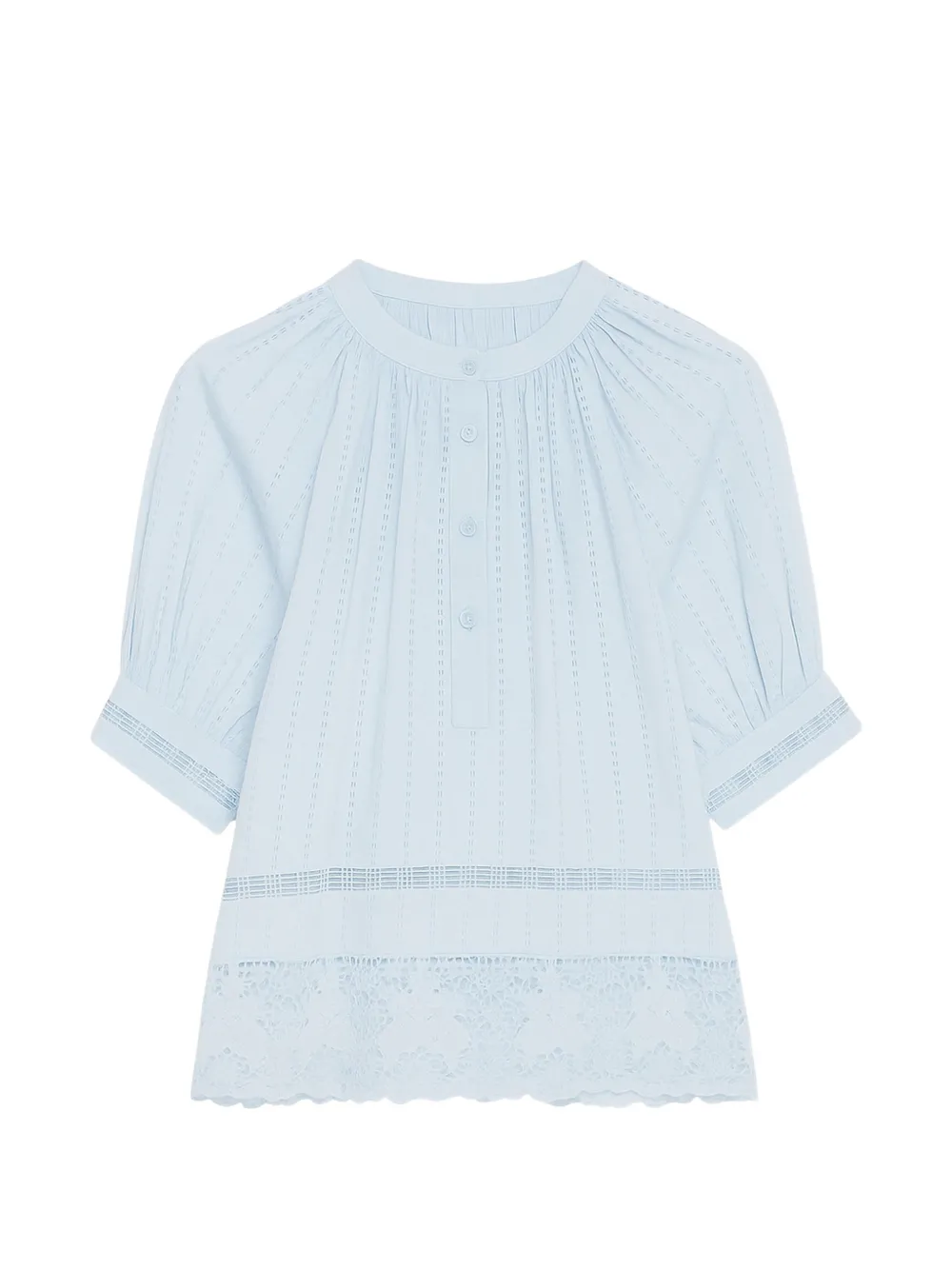 Ulla Johnson Faye puff-sleeve top - Blue