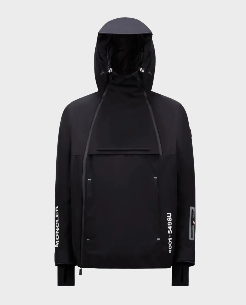 Moncler Staz Hooded Gore-tex Ski Jacket In Black