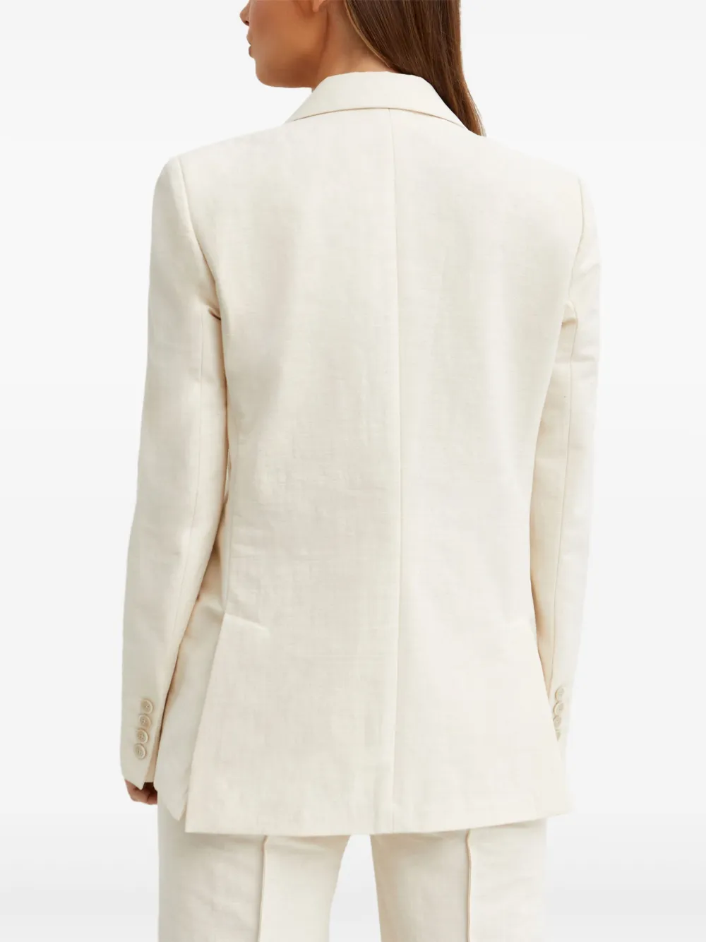 Fay jack met dubbele rij knopen Wit