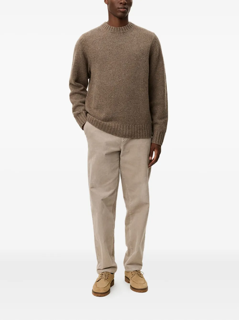 Les Deux fleck roundneck jumper | Knitted Sweaters | Image 2