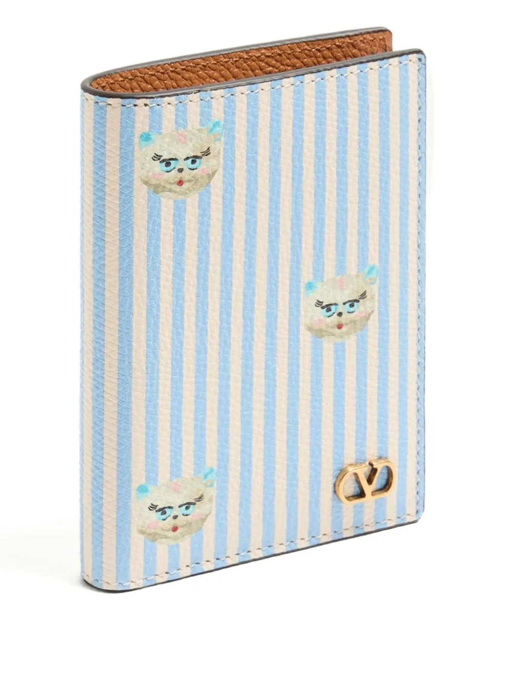 Valentino Garavani Le Chat de la Maison portemonnee met print Blauw