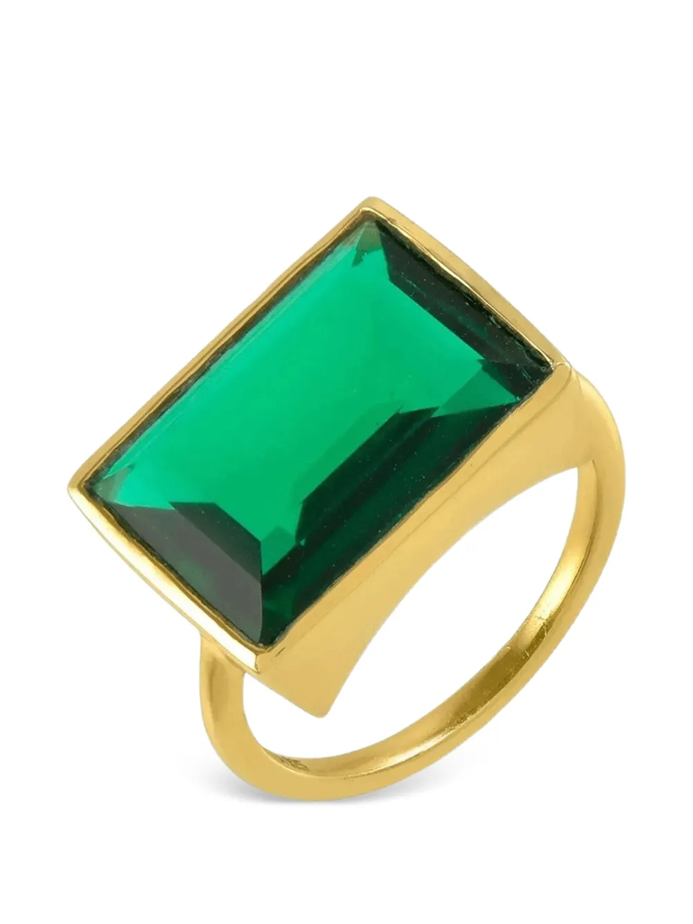 SHYLA medium Lenny crystal-embellished ring - Oro