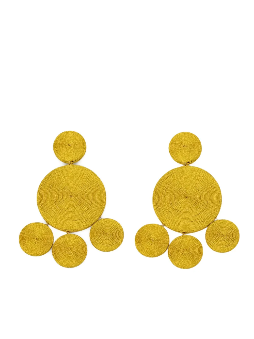 Simon Miller Deco circle earrings - Geel