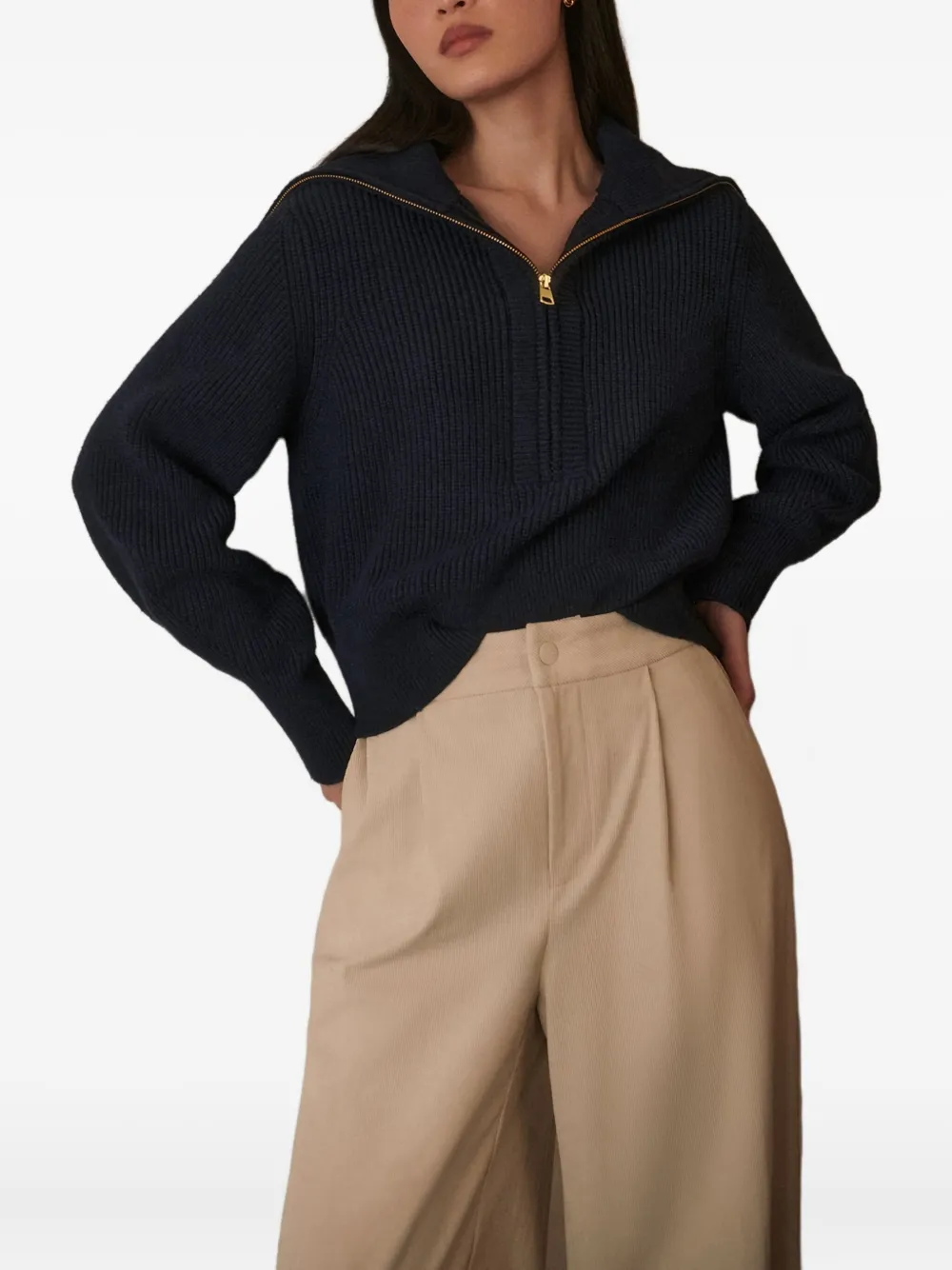 Varley pull nervuré Maura à col zippé | Pulls | Image 2