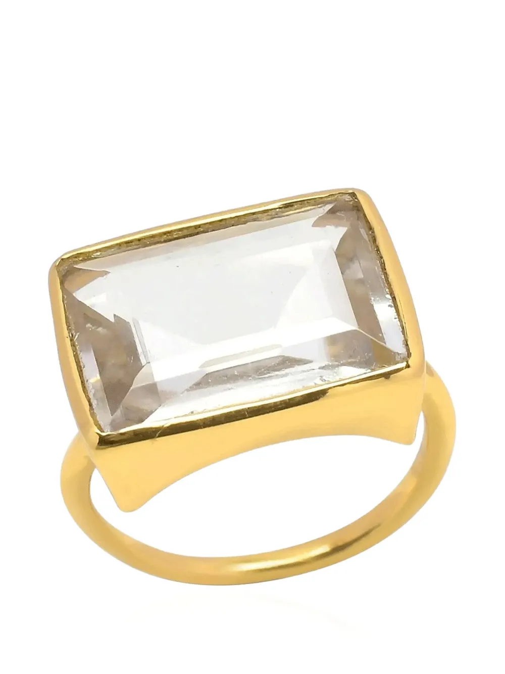 SHYLA medium Lenny crystal-embellished ring - Oro