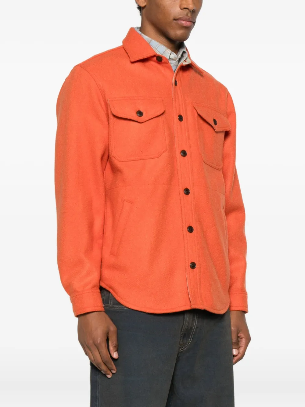 Chesapeake's Jackson Hole Pocket Shirt In Orange