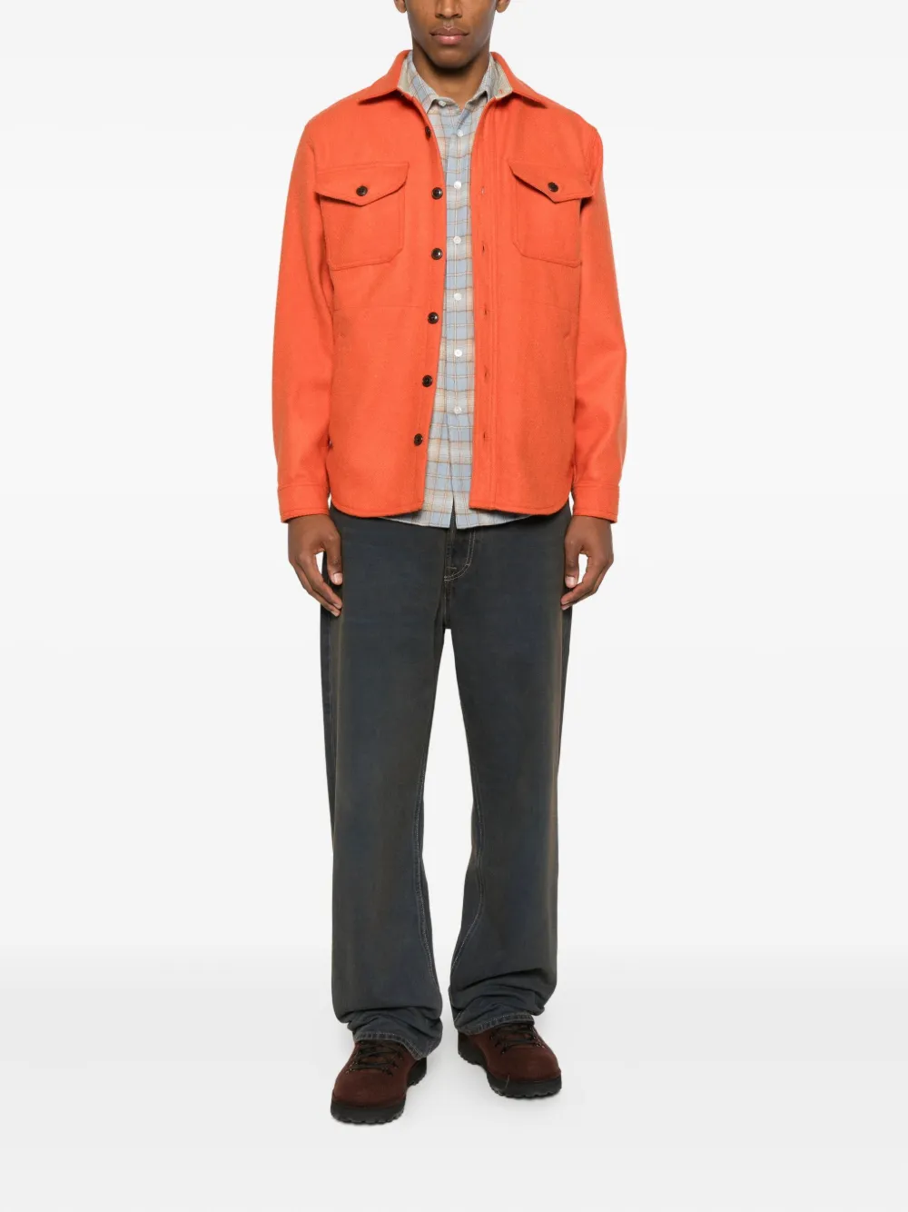 CHESAPEAKES Jackson Hole overhemd met zak - Oranje