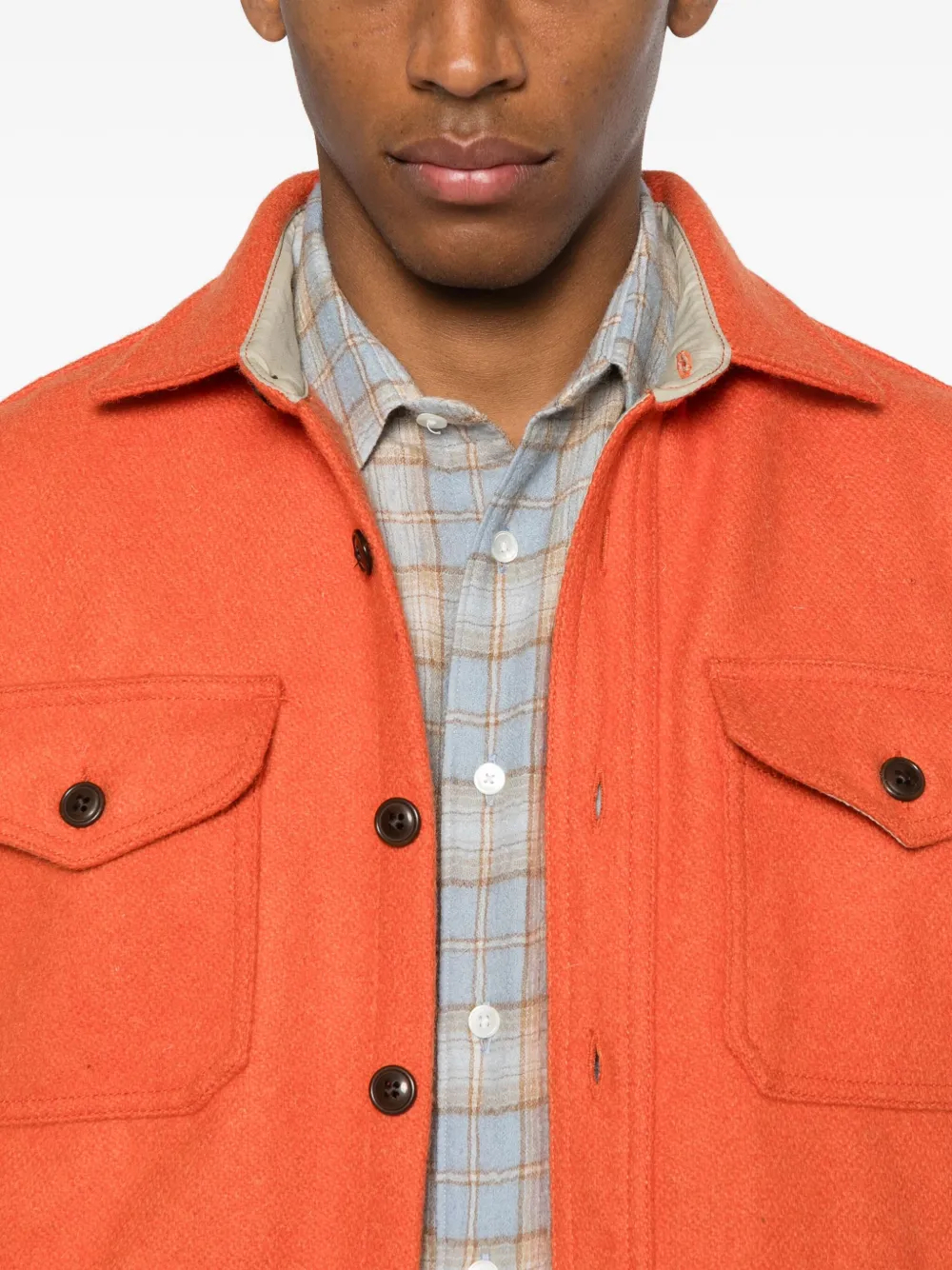 Chesapeake's Jackson Hole Pocket Shirt In Orange