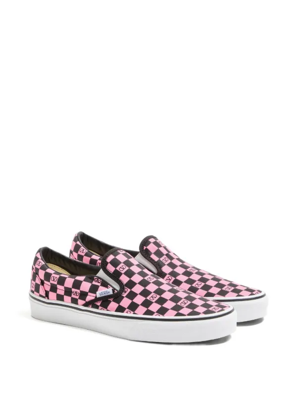 27cm VANS VALENTINO PINK BLACK スリッポン Valentino Garavani Vans Classic スリッポンスニーカー | ピンク