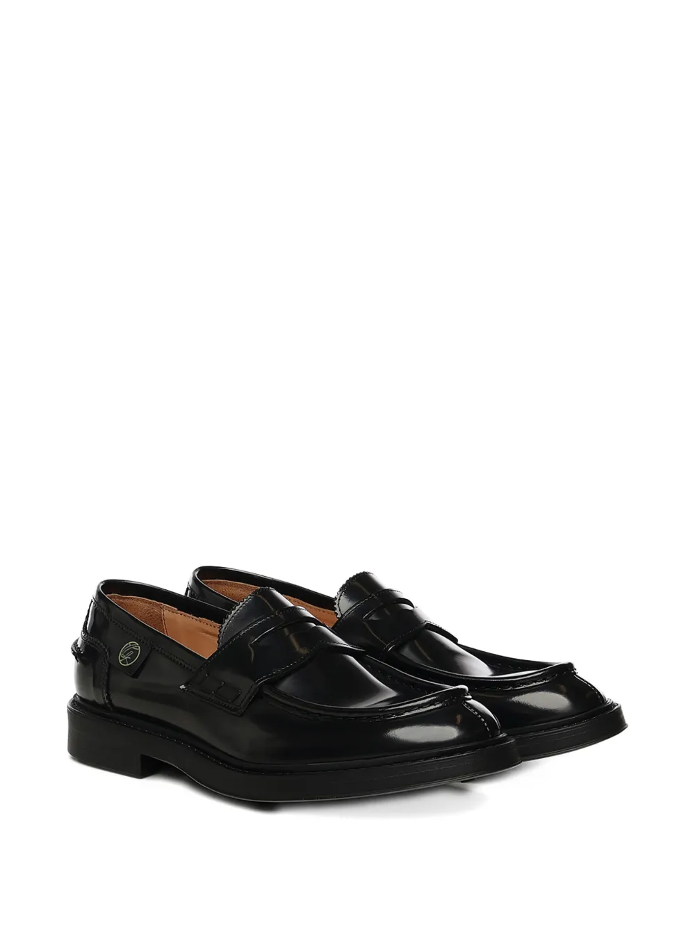 Giuliano Galiano Kobra penny-slot loafers - Zwart