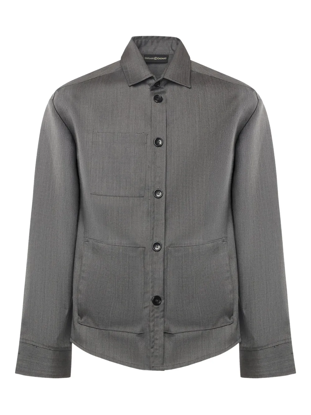Giuliano Galiano patch-pocket shirt - Grigio