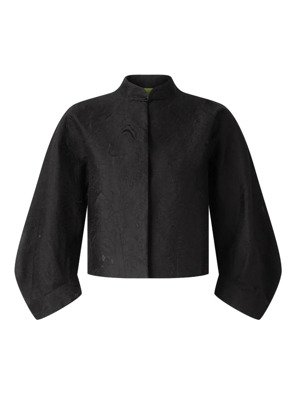 Shanghai Tang Giacca con ricamo a fiori - Nero