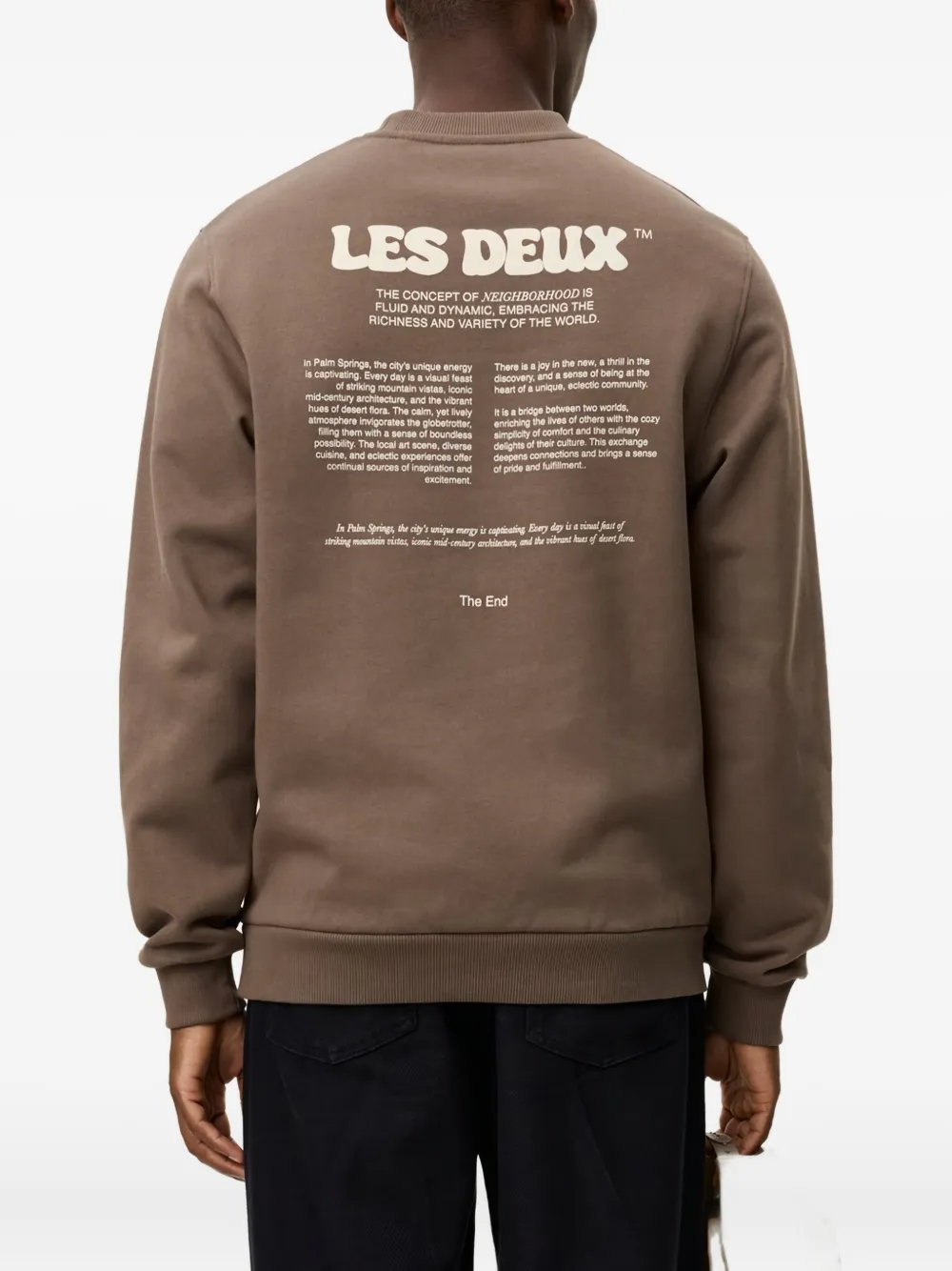 Les Deux Logo Sweatshirt In Brown