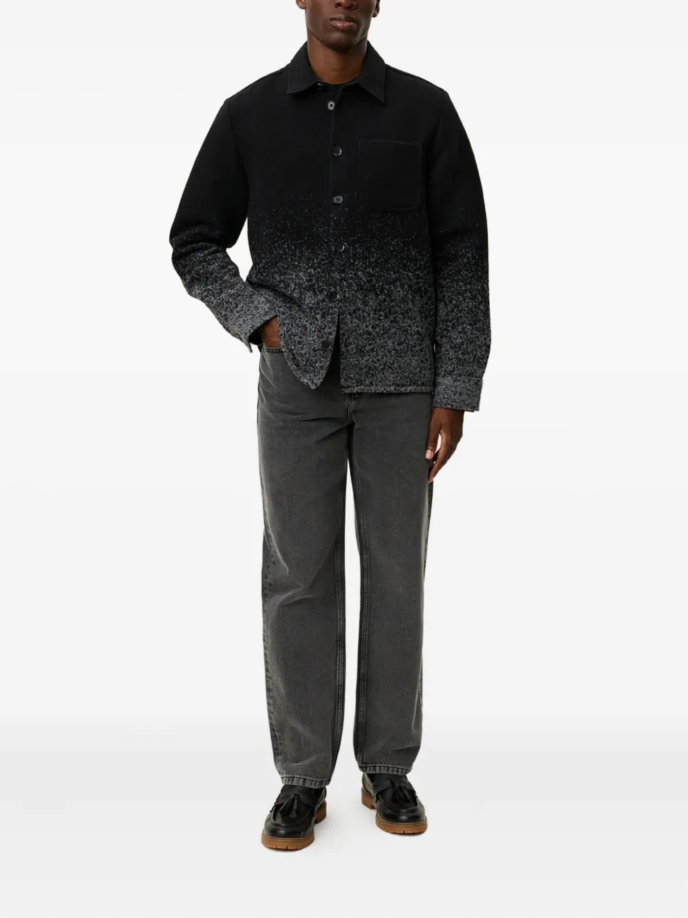 Les Deux Faded Ober Shirt In Blue