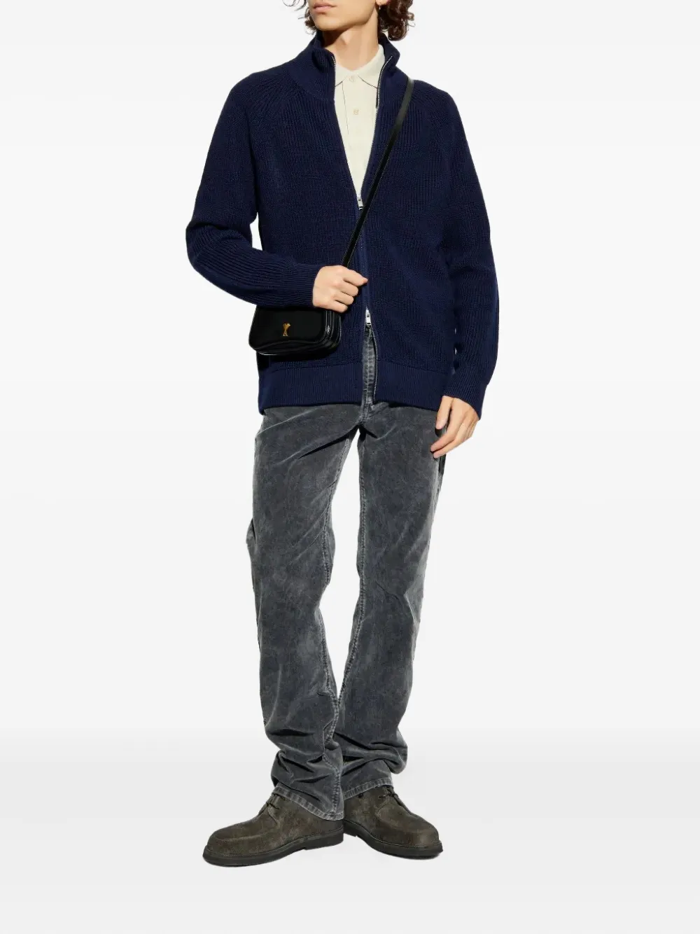 MARANT logo short-sleeve polo shirt - Beige