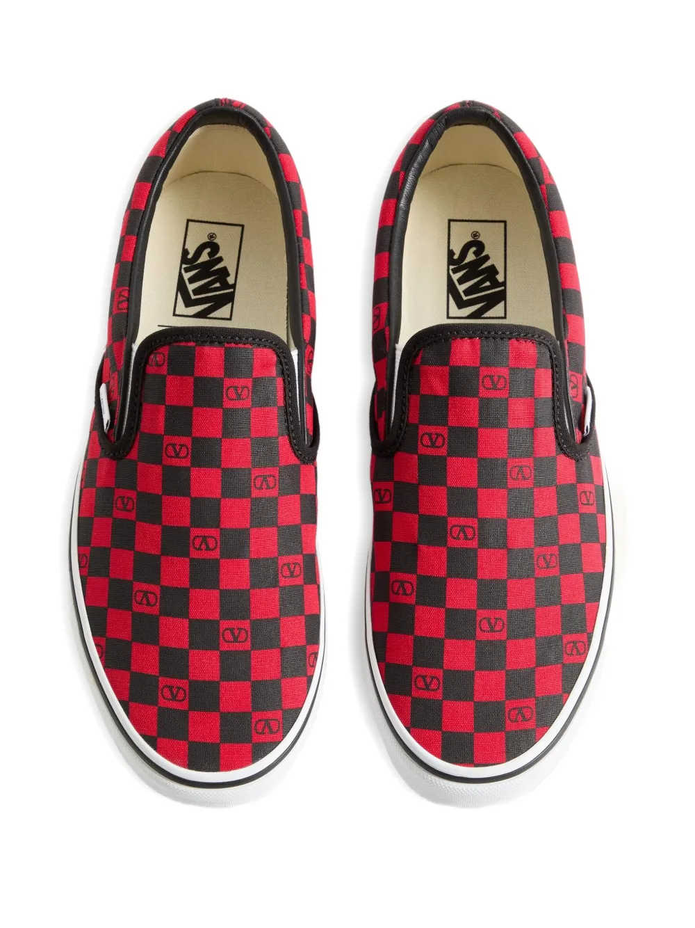 Valentino Garavani x Vans VLogo Signature geruite sneakers Rood