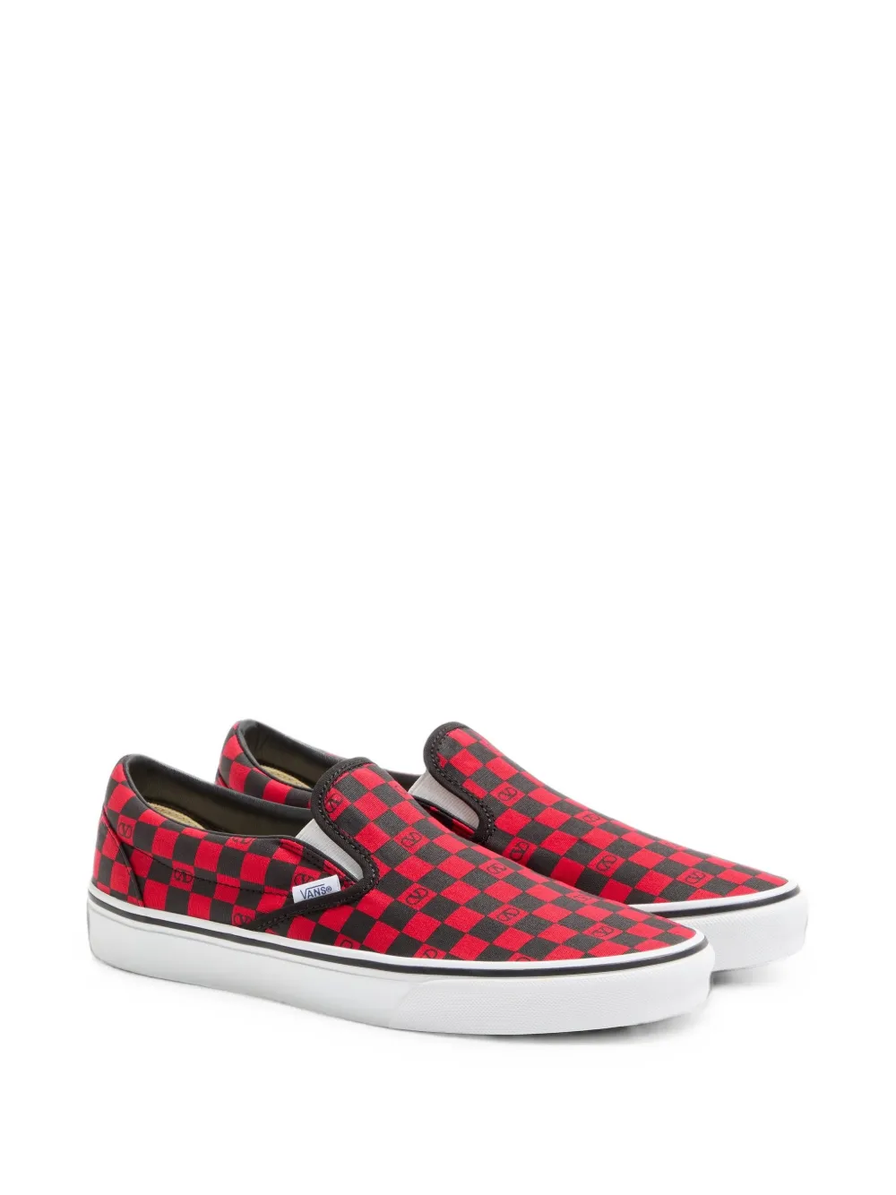 Valentino Garavani x geruite sneakers Rood