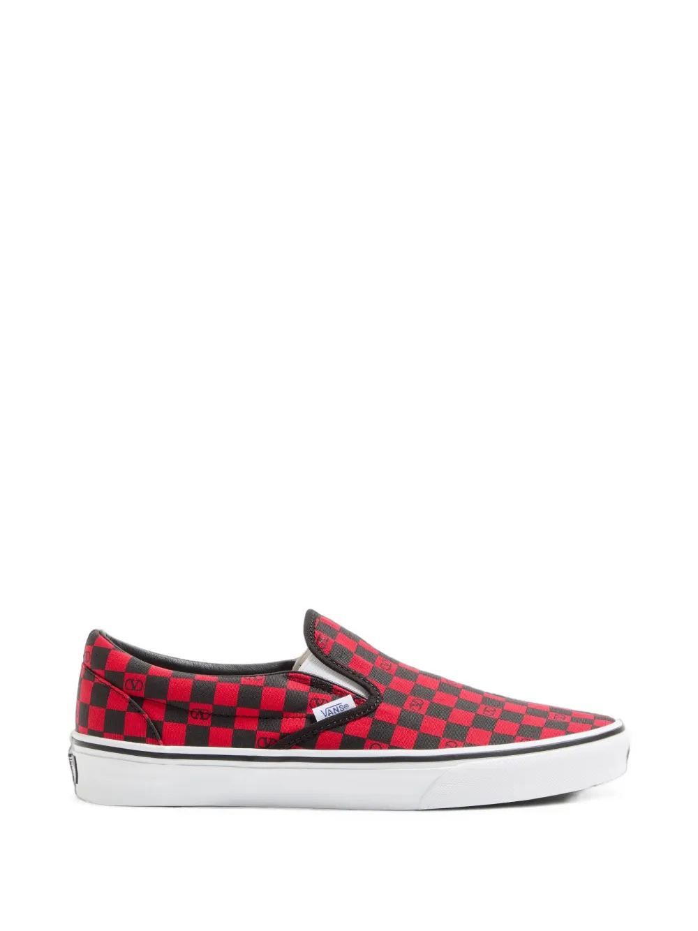 Valentino Garavani x geruite sneakers Rood