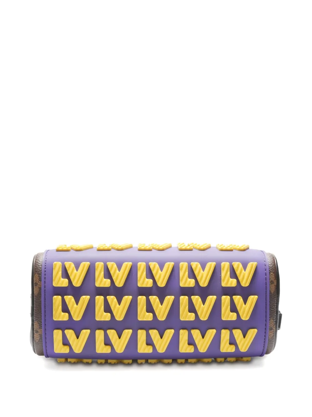 Pre-owned Louis Vuitton 2020s Keepall Xs Lv Rubber Tote Bag In Brown