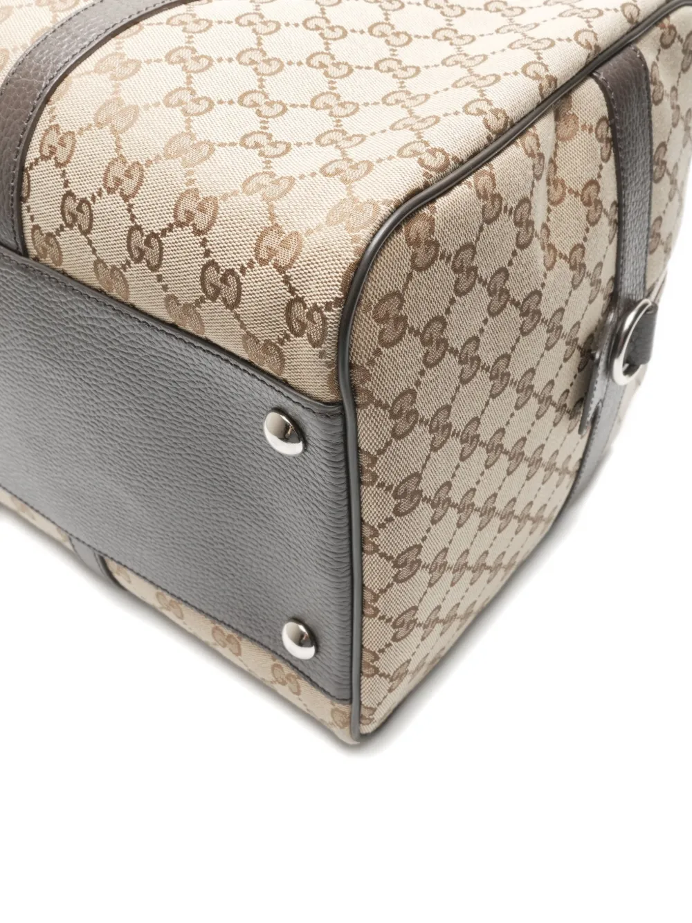 GUCCI Pre-owned 1980-1990s Boston Gg Canvas Tote Bag In Neutral