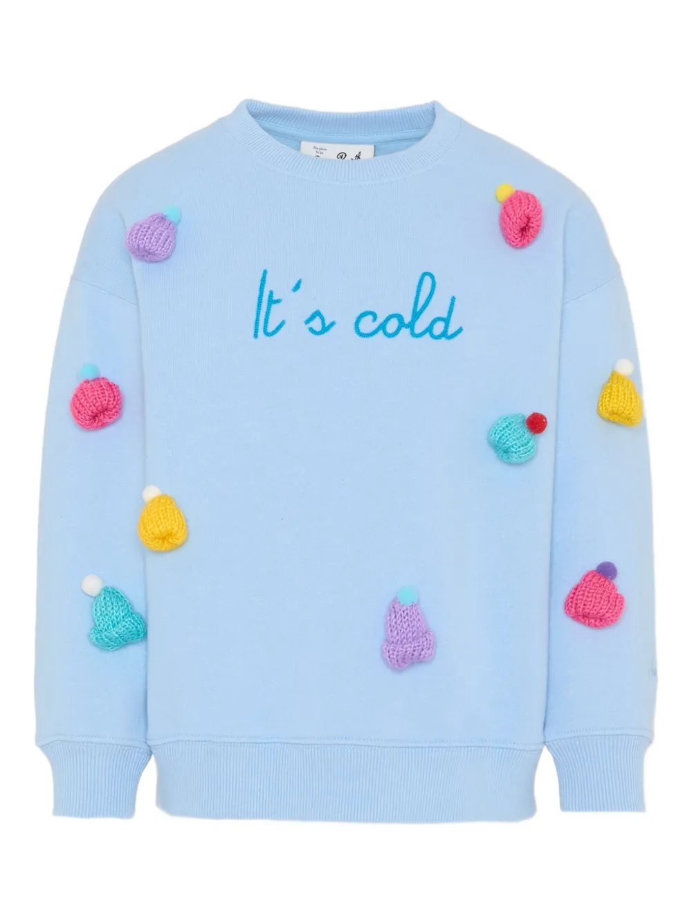 MC2 Saint Barth Kids appliqué embroidered sweatshirt - ブルー MC2 Saint Barth Kids appliqué embroidered sweatshirt - ブルー