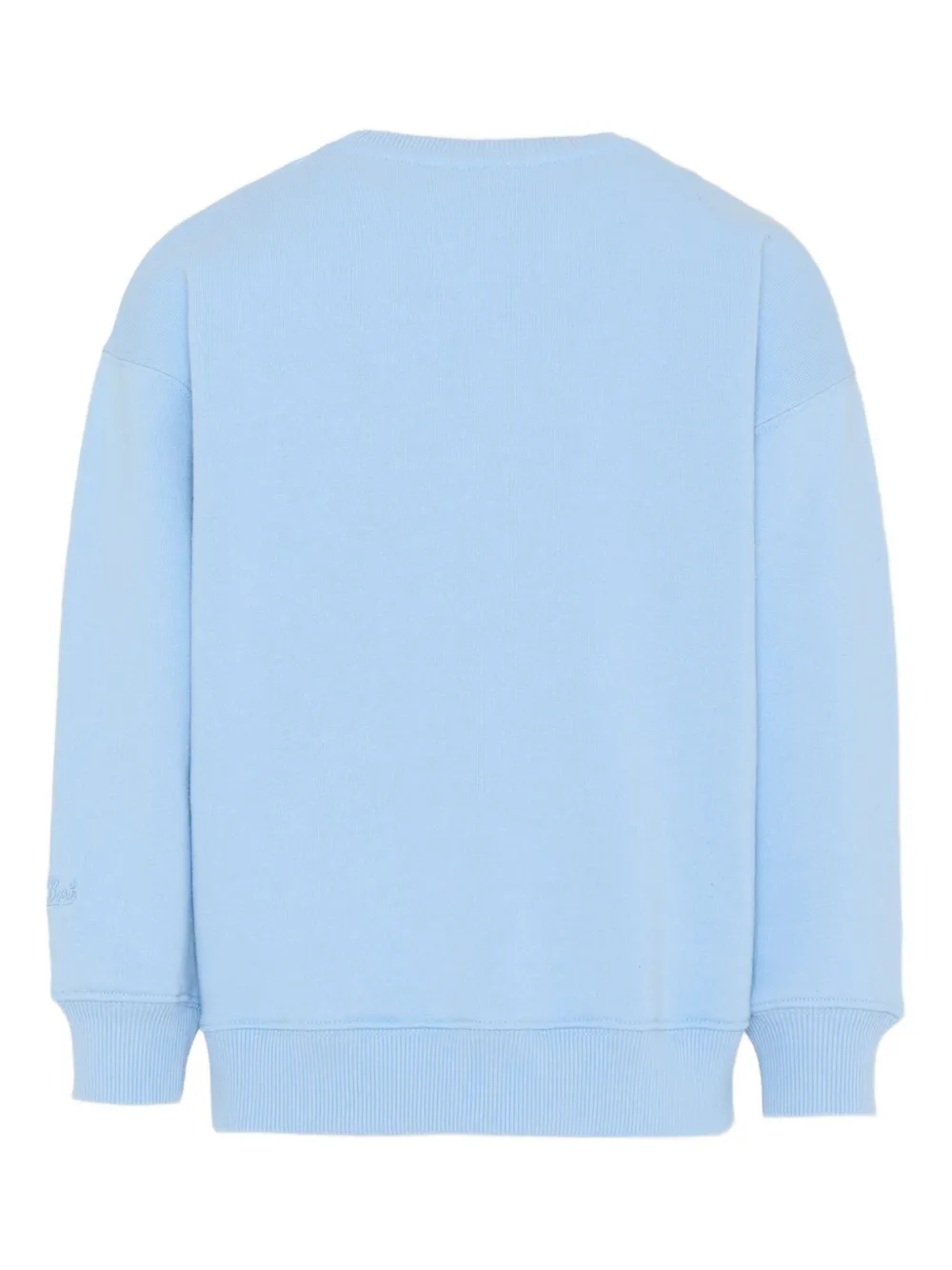 MC2 Saint Barth Kids Sweater met borduurwerk en applicatie Blauw