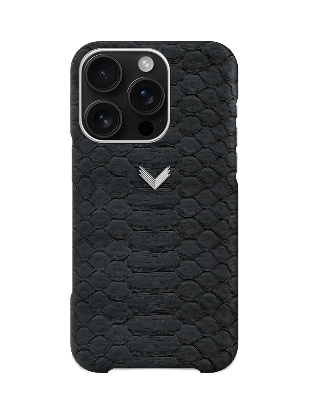 VELANTE iPhone 16 Pro python leather phone case - Nero