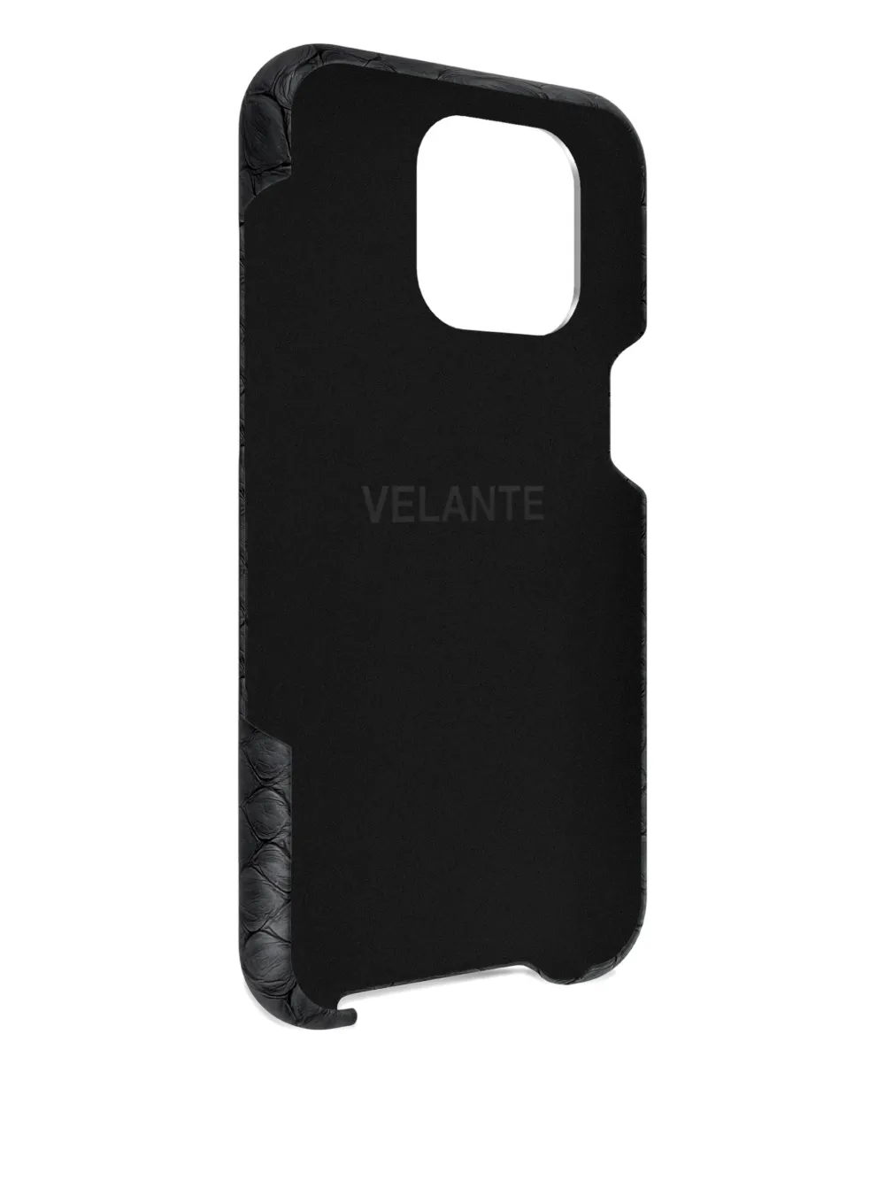 Velante Iphone 16 Pro Python Leather Phone Case In Blue