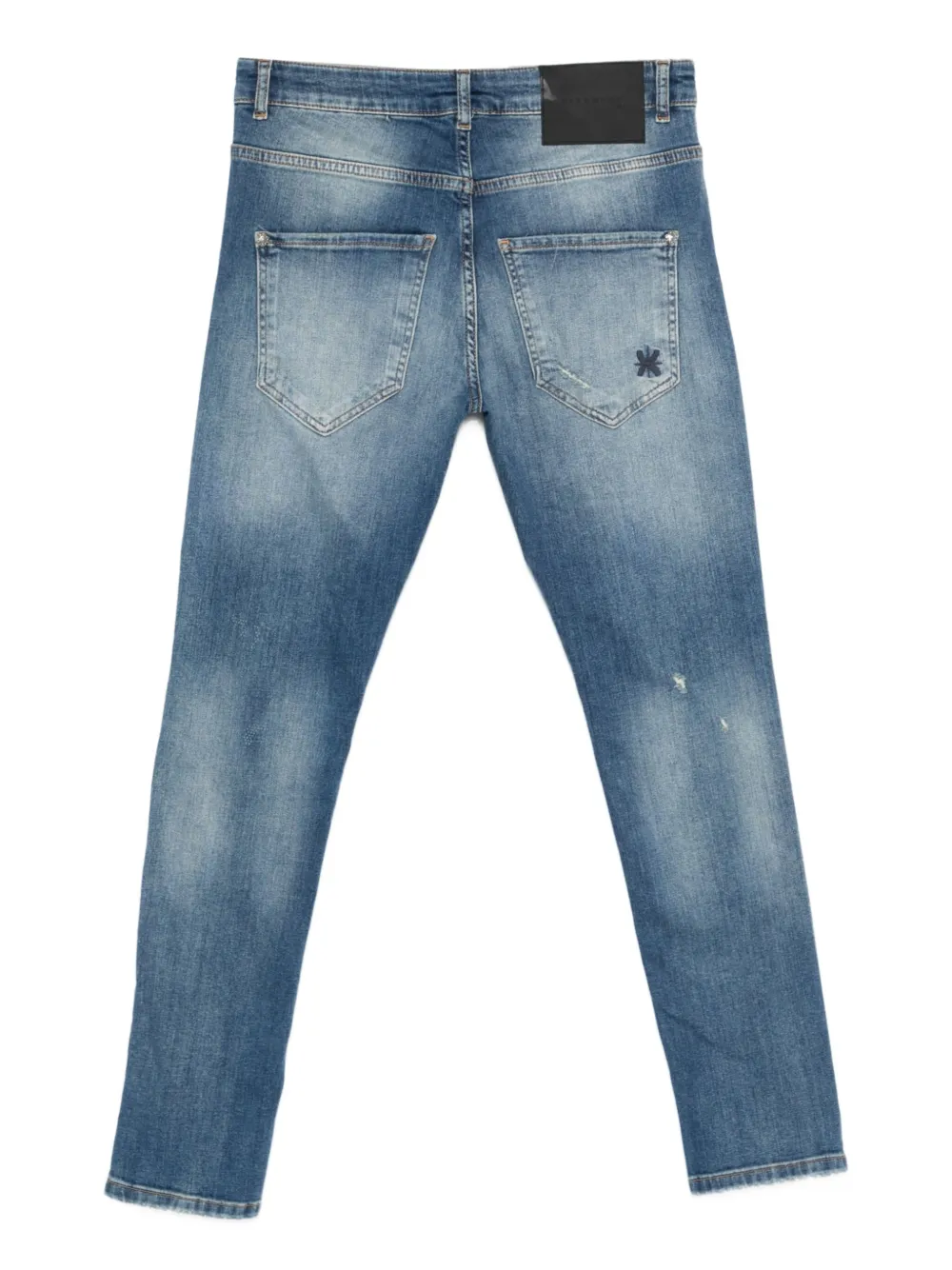 John Richmond Gerafelde jeans - Blauw