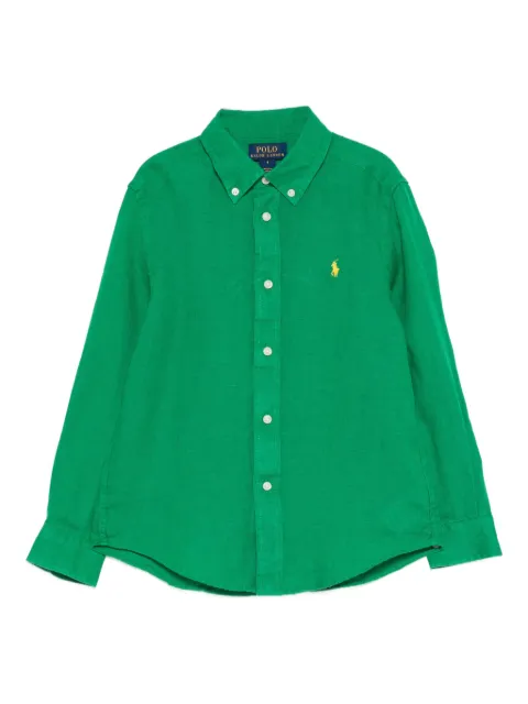 POLO RALPH LAUREN KIDS camisa manga larga con botones