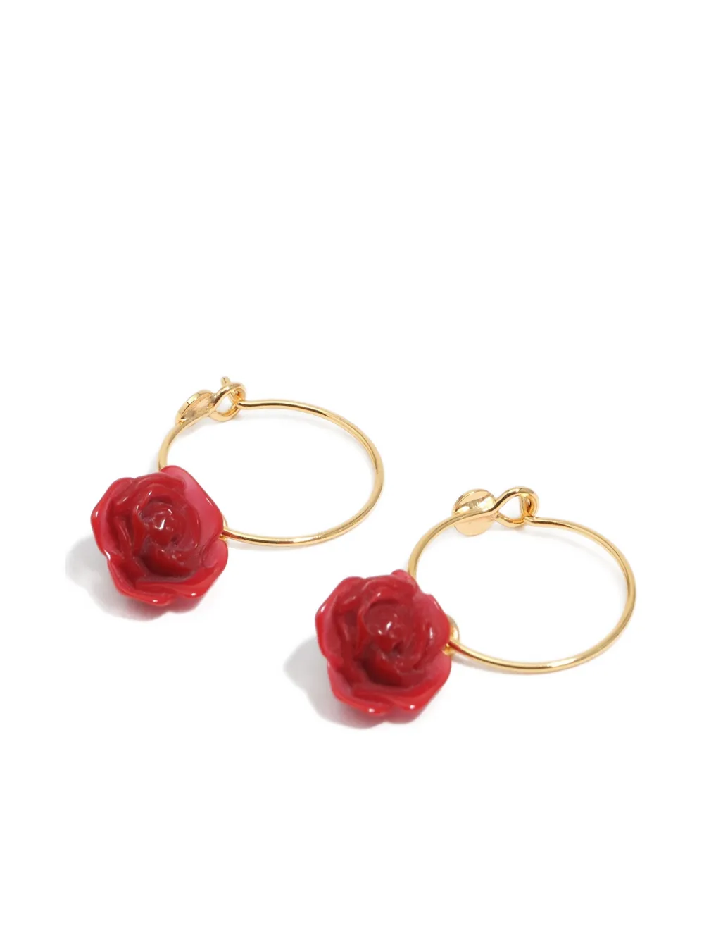 Bimba y Lola arracadas con diseño de rosa | Image 2