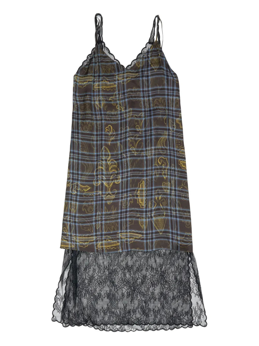 Bimba y Lola Abito midi a quadri - Blu