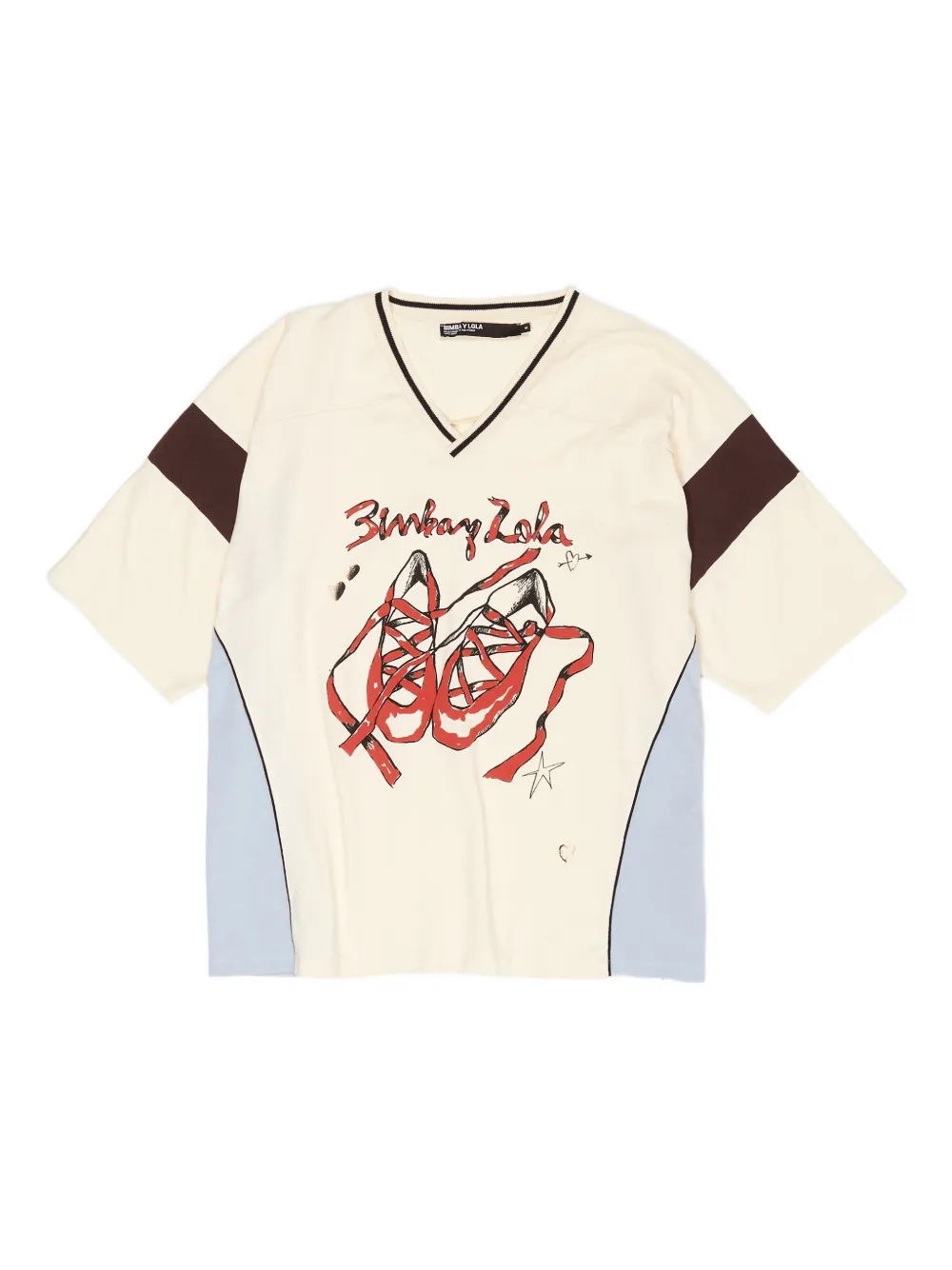 Bimba y Lola playera con estampado gráfico | neutro | Image 1